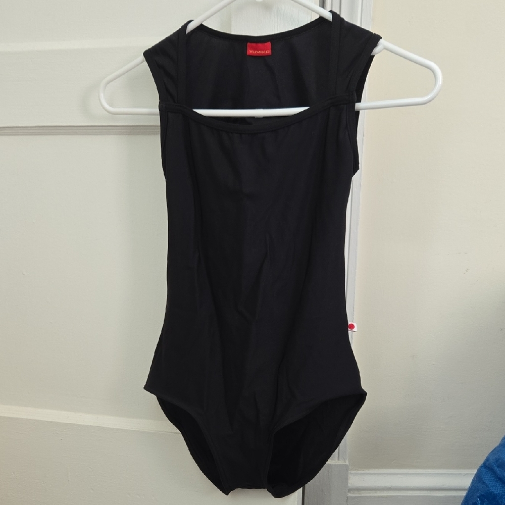 Yumiko Black Tank Leotard "Becky" Model